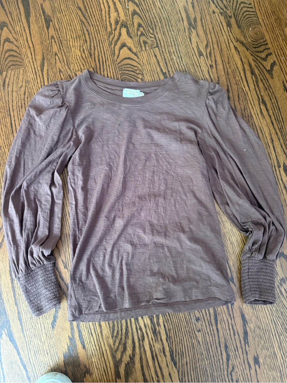 Long Sleeve Puff-Sleeve Top